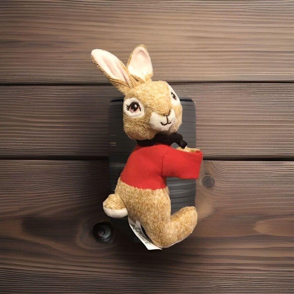 Peter Rabbit Flopsy Bunny Plush Hugger Slap Bracelet Red Coat Stuffed Animal Toy